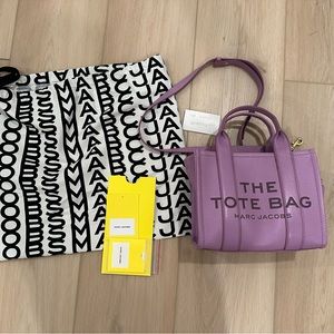 Marc Jacobs The Tote bag mini leather in Regal Orchid.  Like new with tags.